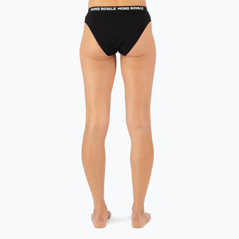 Chiloți termoactivi pentru femei Mons Royale Folo Merino Briefs black 3