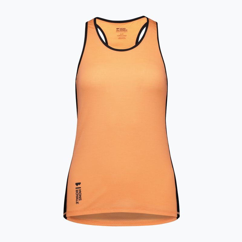 Tank top termoactiv pentru femei Mons Royale Bella Merino Tank punch/black 3