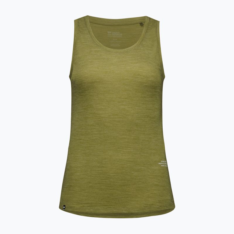 Tricou termic damă Mons Royale Zephyr Tencel Tank verde mușchi 3