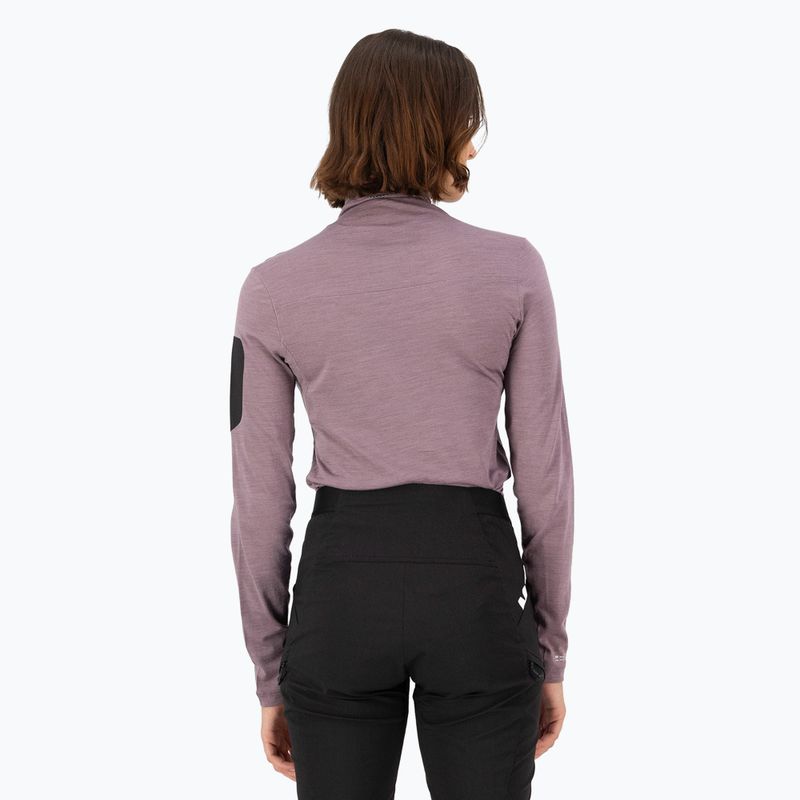 Longsleeve termoactiv pentru femei Mons Royale Diversion Mock Neck mauve 2