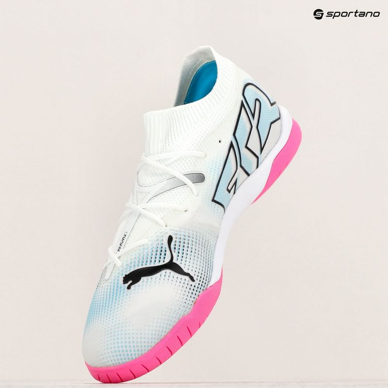 Încălțăminte de fotbal PUMA Future 7 Match IT puma white/puma black/poison pink 12