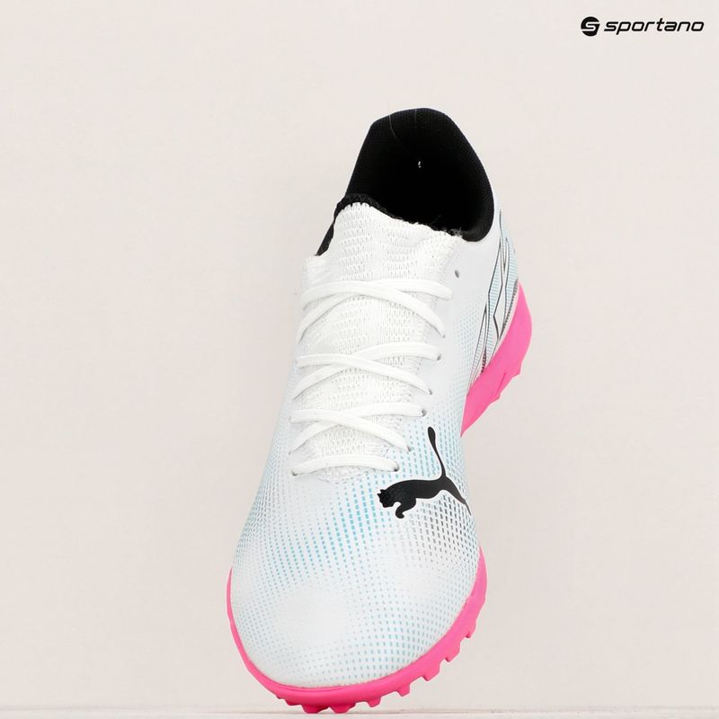 Încălțăminte de fotbal PUMA Future 7 Play TT puma white/puma black/poison pink 17