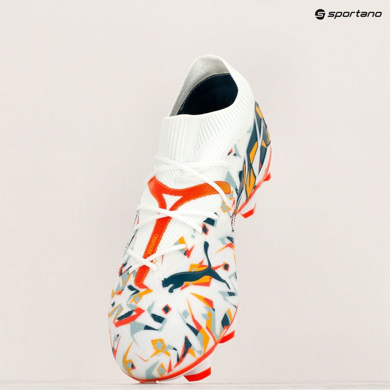 Încălțăminte de fotbal PUMA Future 7 Match Creativity FG/AG white/oceantropic/turquoisesurf/hotheat/sunstream 16