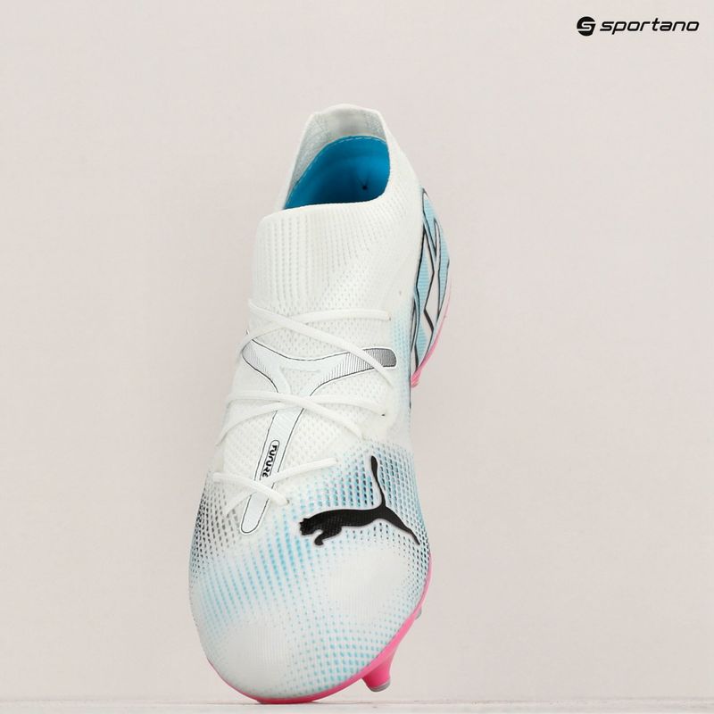 Încălțăminte de fotbal PUMA Future 7 Match MxSG puma white/puma black/poison pink 16