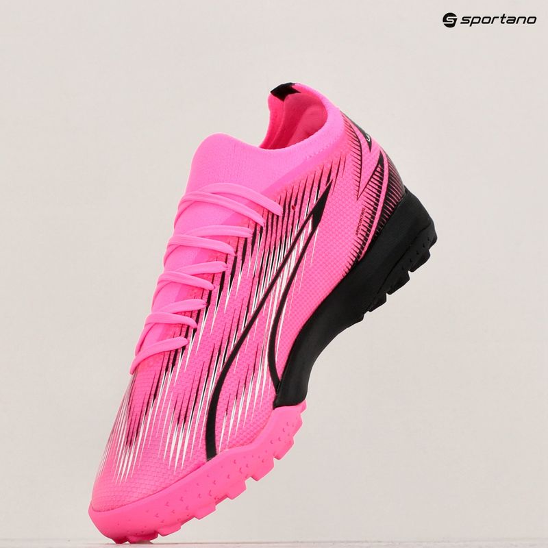 Încălțăminte de fotbal PUMA Ultra Match TT poison pink/puma white/puma black 16