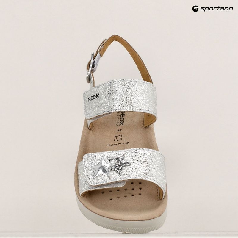 Sandale pentru juniori Geox Costarei silver 16