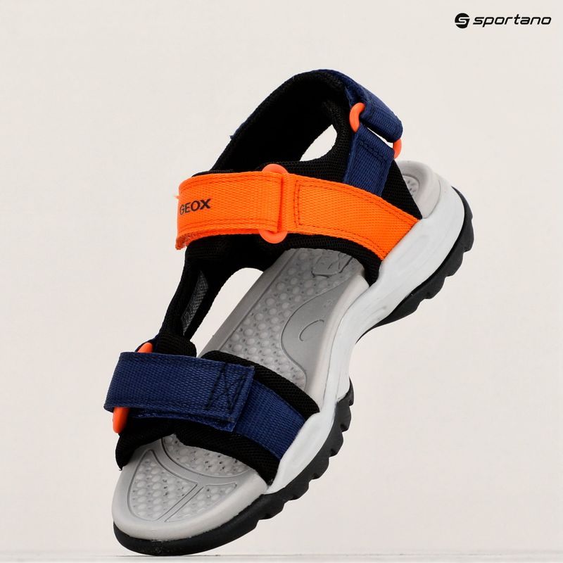 Sandale pentru juniori Geox Borealis ocean blue/orange 16