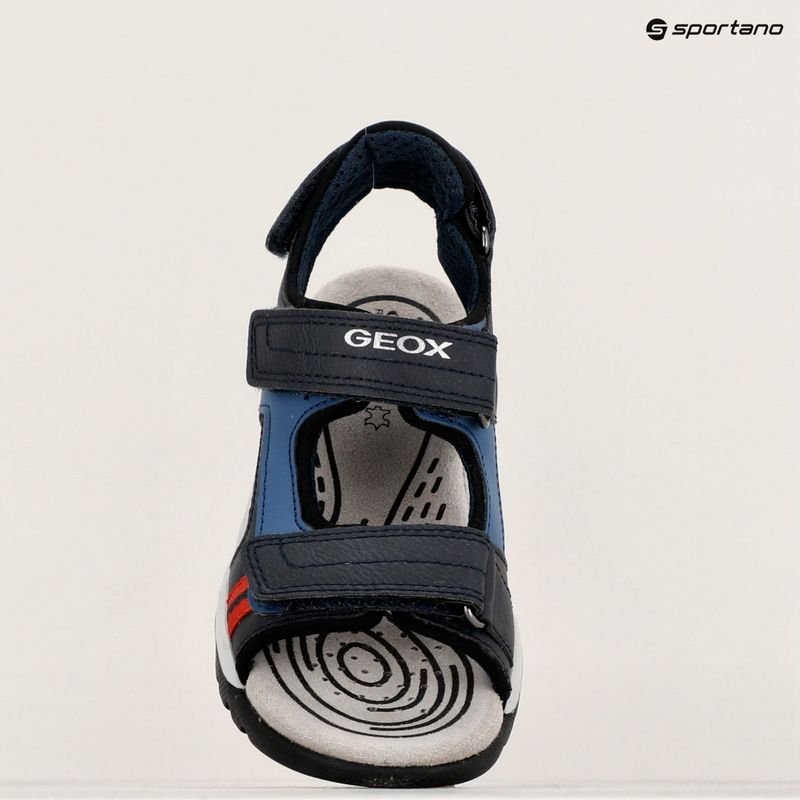 Sandale pentru juniori Geox Borealis ocean blue/red 16