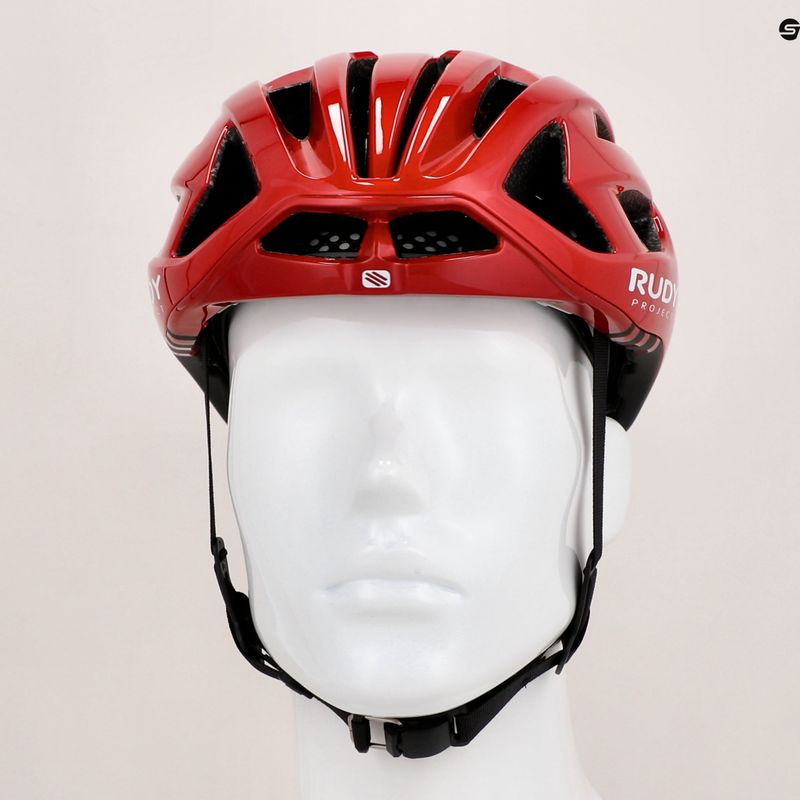 Rudy Project Egos cască de biciclist roșie cometa/neagră lucioasă 7