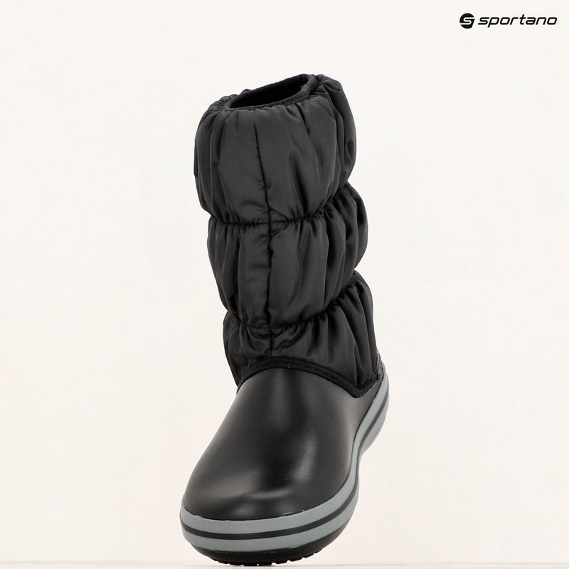 Ghete pentru femei Crocs Winter Puff black/charcoal 9