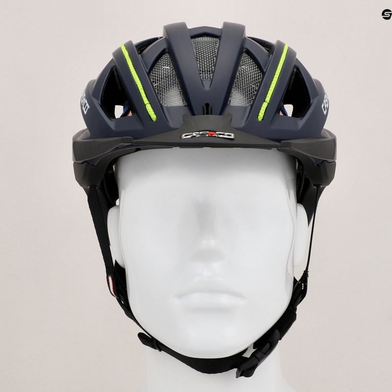 Cască de bicicletă  CASCO Cuda 2 blue/neon yellow matt 9