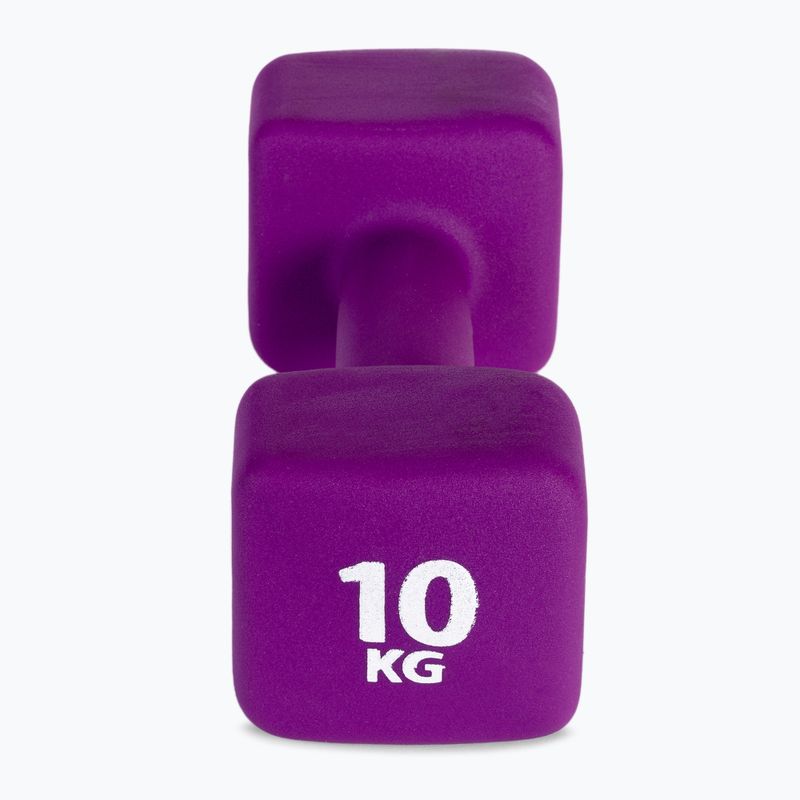 Halteră din neopren 10 kg Pure2Improve violet P2I201460 3