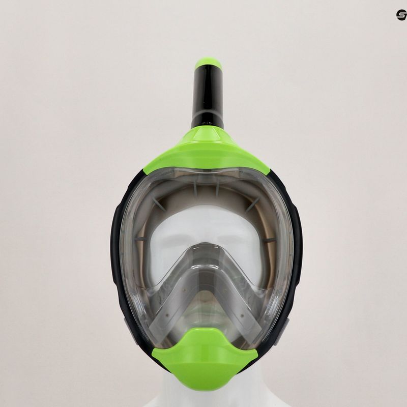 Mască completă pentru snorkeling AQUASTIC KAI verde 11