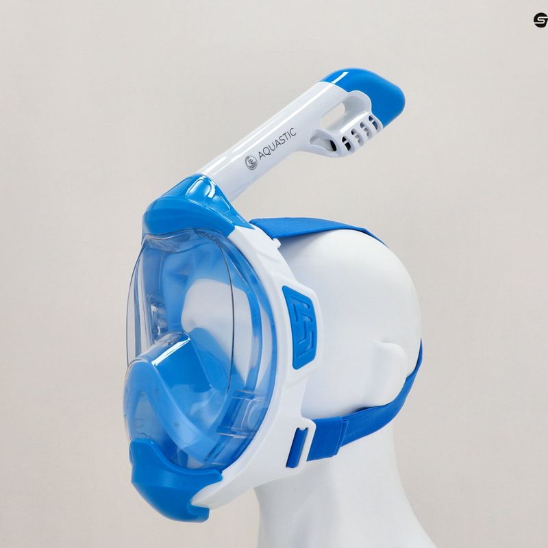 Mască completă pentru snorkelling AQUASTIC KAI albastru 11