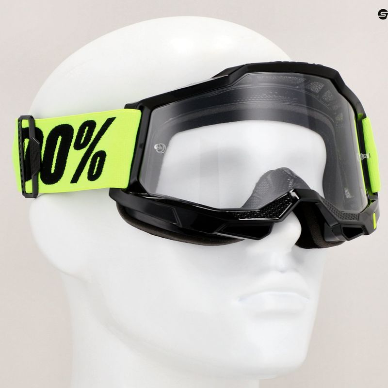 Ochelari de ciclism 100% Accuri 2 neon yellow/clear 7