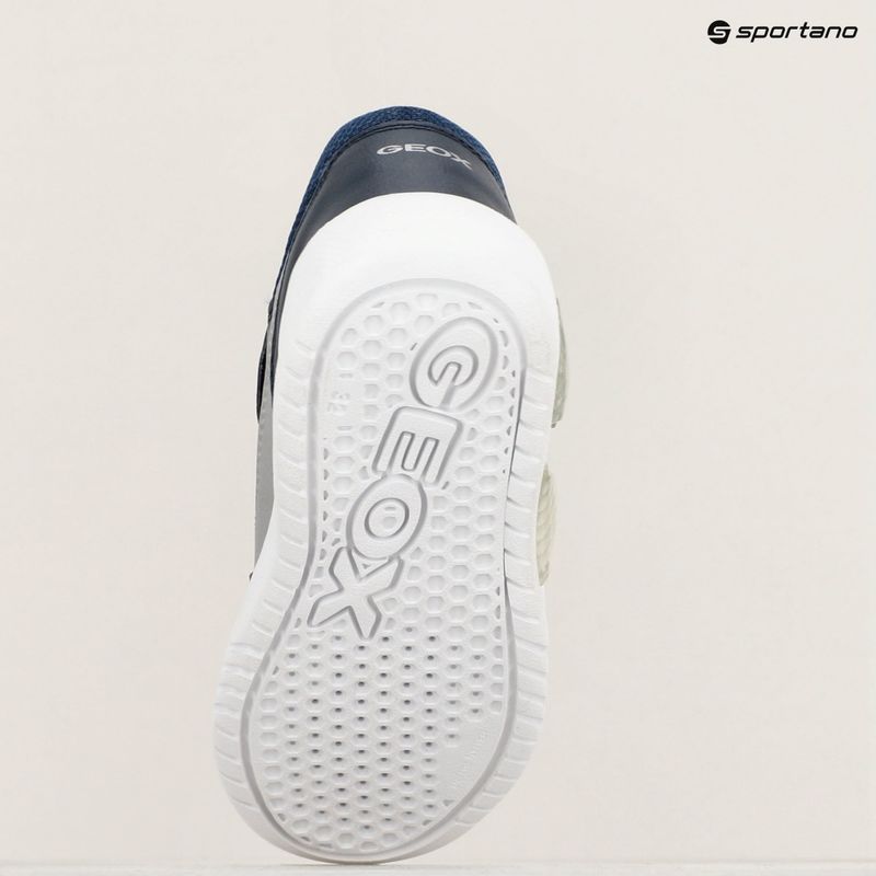 Încălțăminte pentru junior Geox Illuminus ocean blue/silver 18