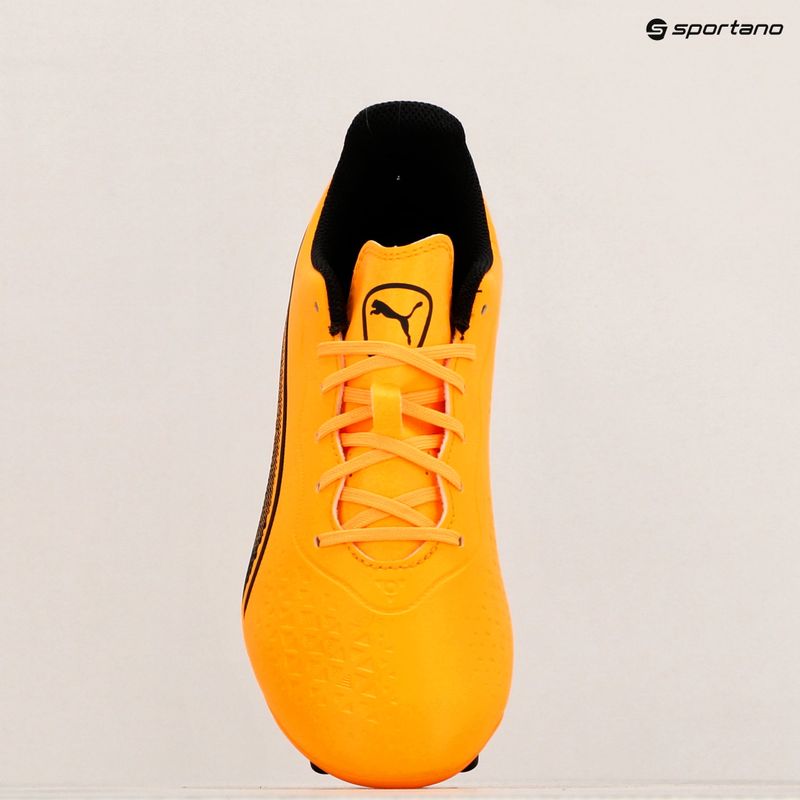 Încălțăminte de fotbal PUMA King Match Fg/Ag sun stream/puma black/sunset glow 9