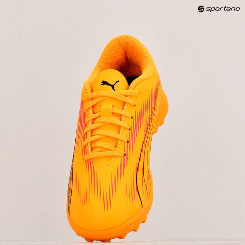 Încălțăminte de fotbal pentru copii PUMA Ultra Play TT Jr sunset glow/puma black/sun stream 9