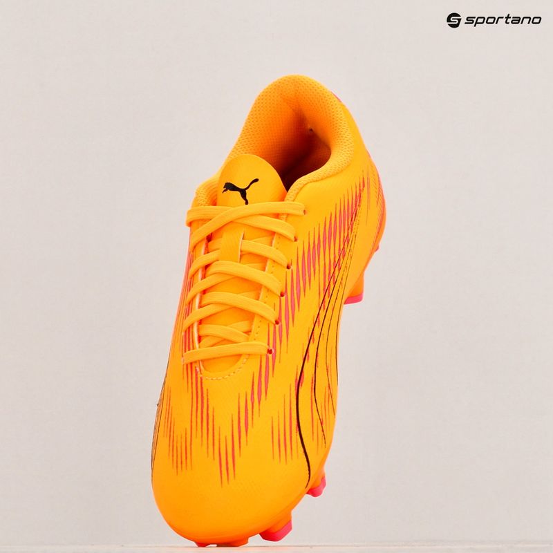 Încălțăminte de fotbal pentru copii PUMA Ultra Play FG/AG Jr sunset glow/puma black/sun stream 9