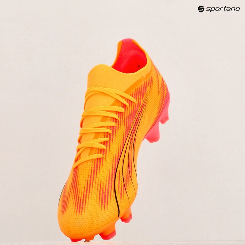 Încălțăminte de fotbal PUMA Ultra Match FG/AG sunset glow/puma black/sun stream 9