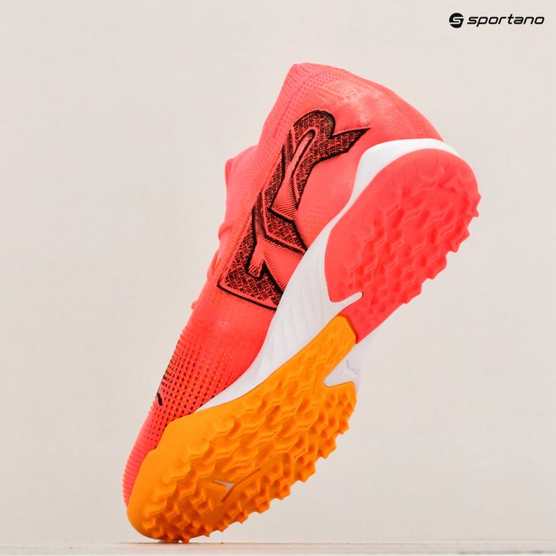 Încălțăminte de fotbal pentru copii PUMA Future 7 Match TT + Mid Jr sunset glow/puma black/sun stream