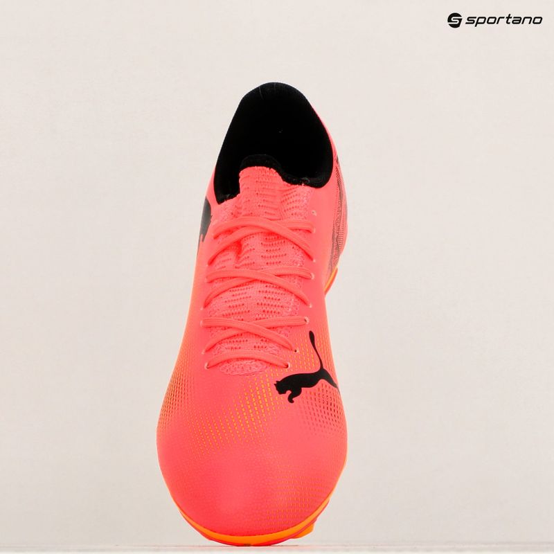 Încălțăminte de fotbal PUMA Future 7 Play FG/AG sunset glow/puma black/sun stream