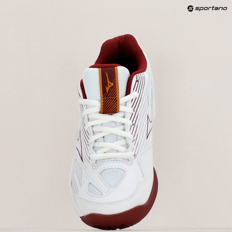 Încălțăminte de volei pentru femei Mizuno Cyclone Speed 4 white/cabermet/mp gold 13