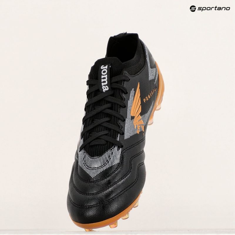 Încălțăminte de fotbal pentru bărbați Joma Powerful Cup AG black/gold 11