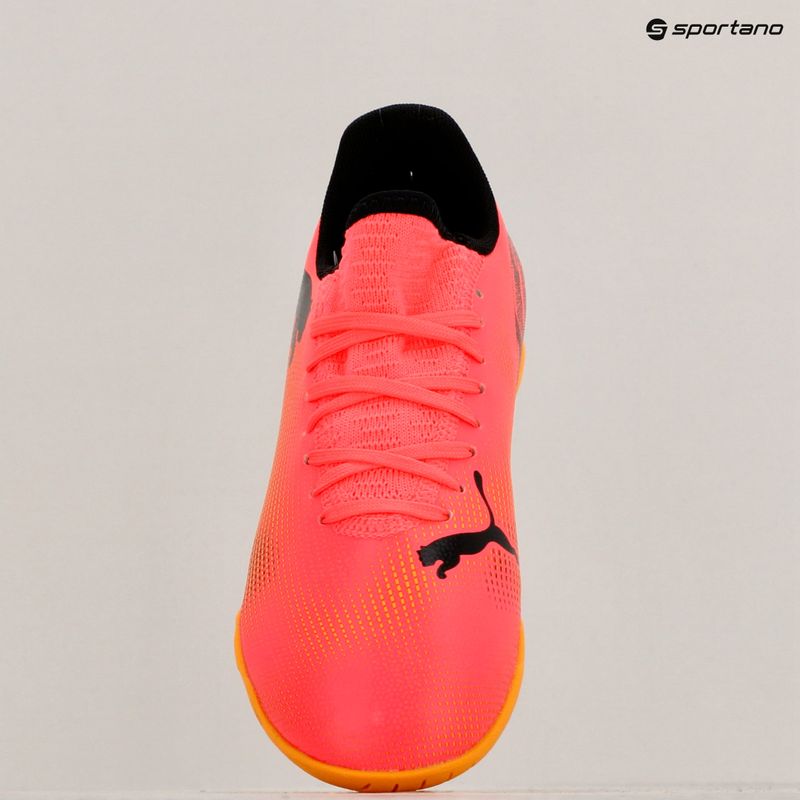 Încălțăminte de fotbal pentru copii PUMA Future 7 Play IT sunset glow/puma black/sun stream 15