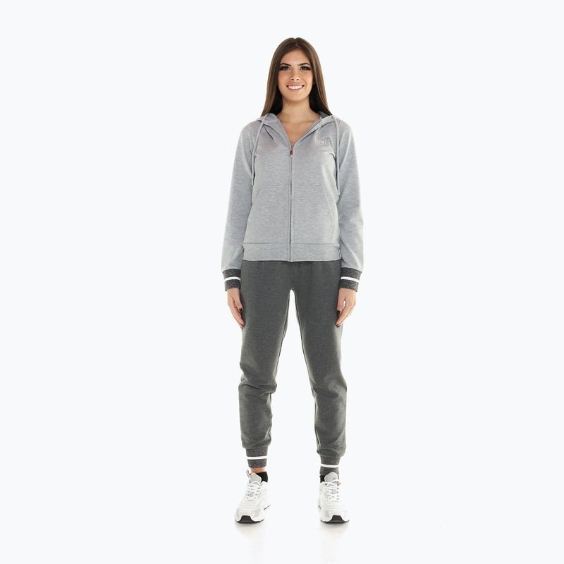 Trening pentru femei LEONE 1947 Greyss Hoody grey/melange 3