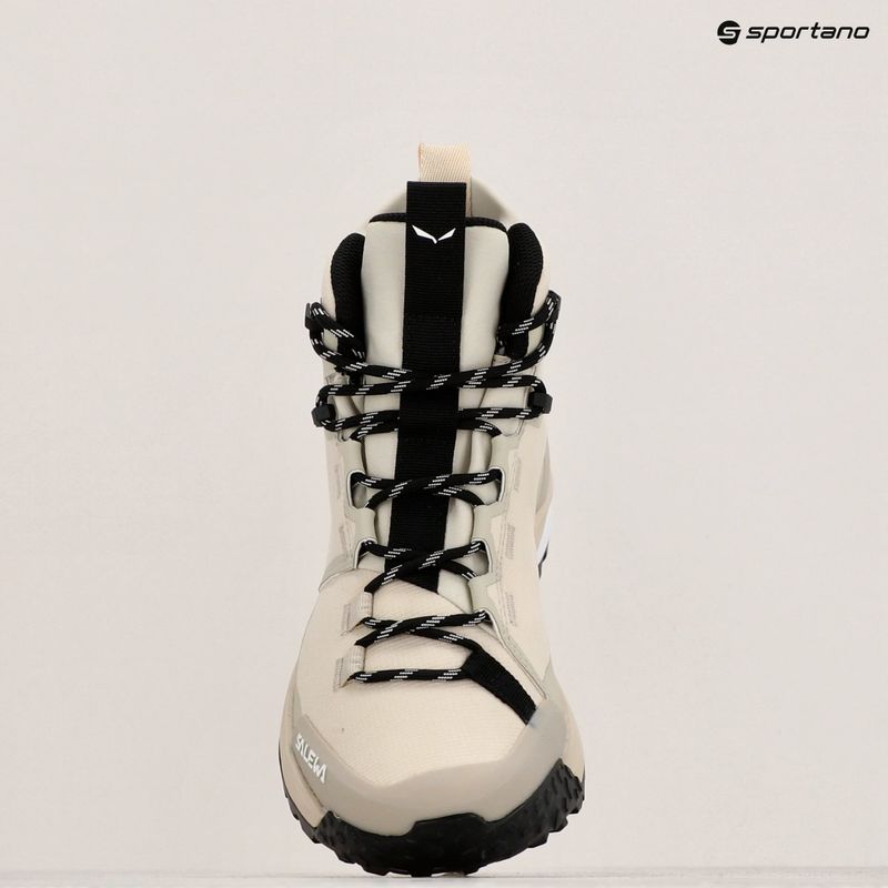 Încălțăminte de trekking pentru femei Salewa Puez Mid Ptx oatmeal/oatmeal 12