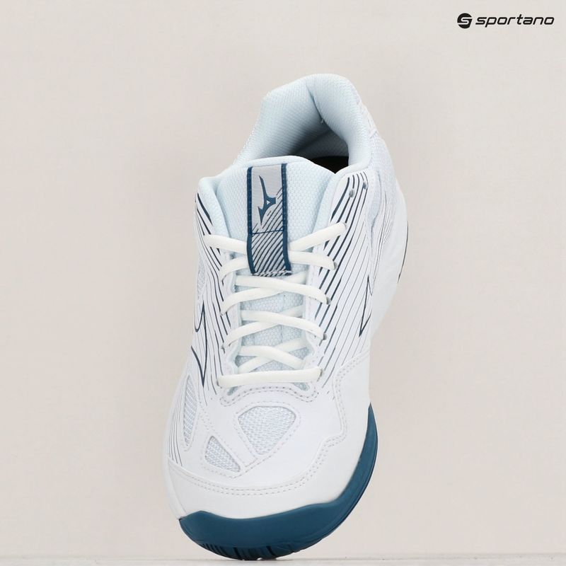 Încălțăminte de volei pentru bărbați Mizuno Cyclone Speed 4 white/sailor blue/silver 15