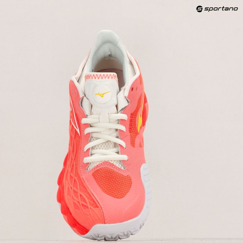 Încălțăminte de tenis pentru femei Mizuno Wave Enforce Tour CC candy coral/snow white/neon flame 9