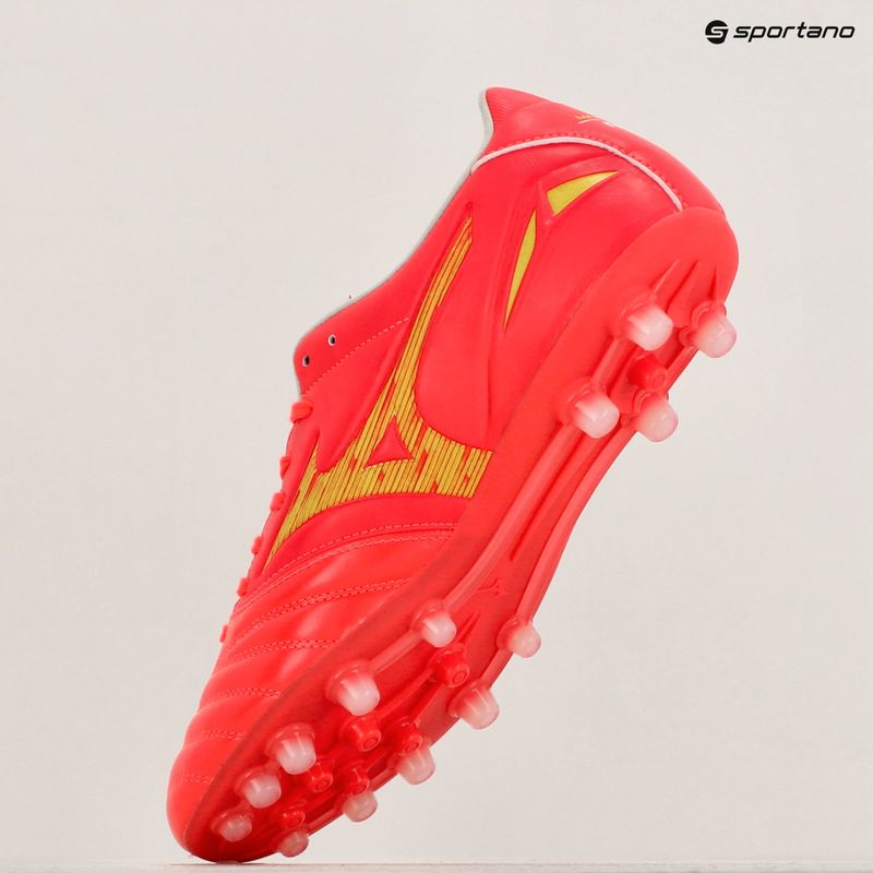 Încălțăminte de fotbal pentru bărbați Mizuno Morelia Neo IV Pro AG flerycoral2/bolt2 9
