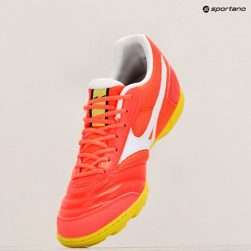 Încălțăminte de fotbal pentru bărbați  Mizuno Morelia Sala Club TF neon flame/white 9