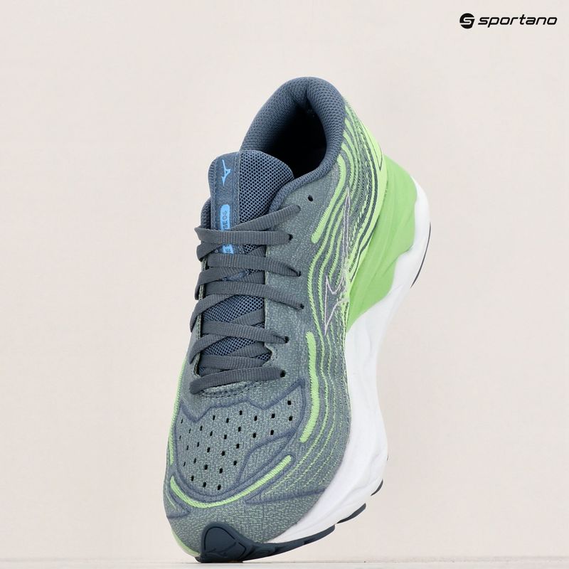 Încălțăminte de alergat pentru bărbați Mizuno Wave Skyrise 4 camo green/china blue/909c 9
