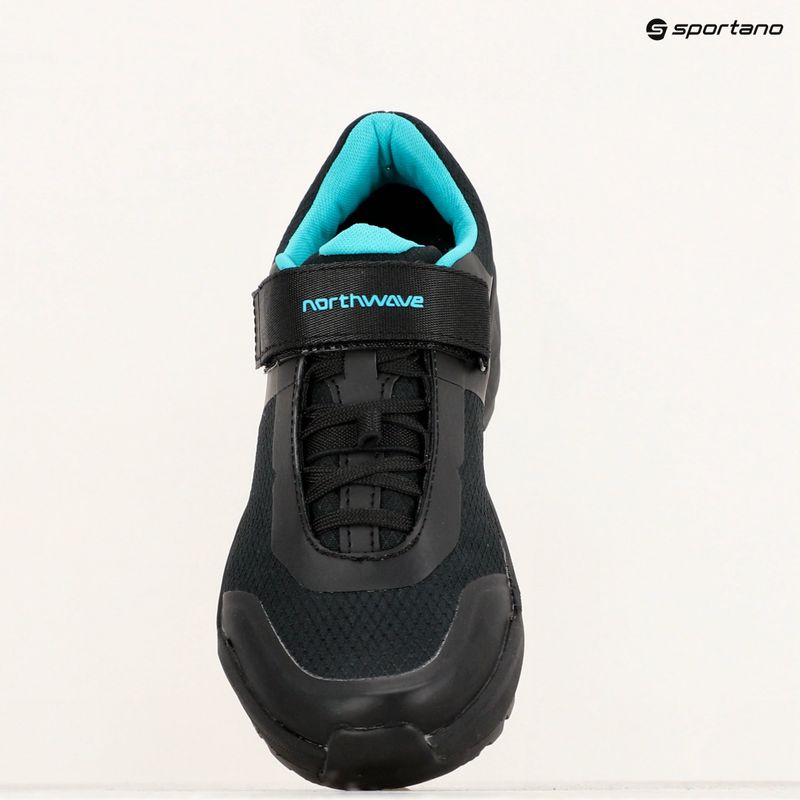 Pantofi de ciclism MTB pentru femei Northwave Escape Evo 2 negru/turquoise 9