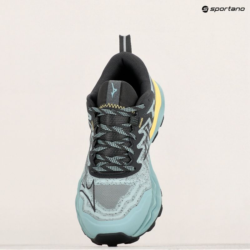 Încălțăminte de alergat pentru femei Mizuno Wave Daichi 8 aquifer/black oyster/sunshine 9