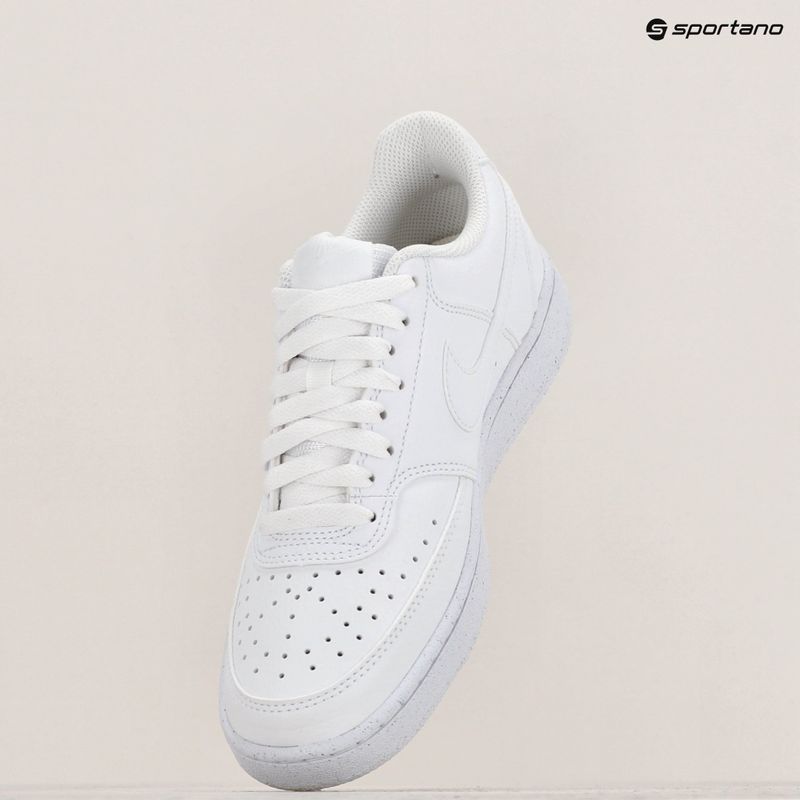 Pantofi sport damă Nike Court Vision Low Next Nature white/white/white 10