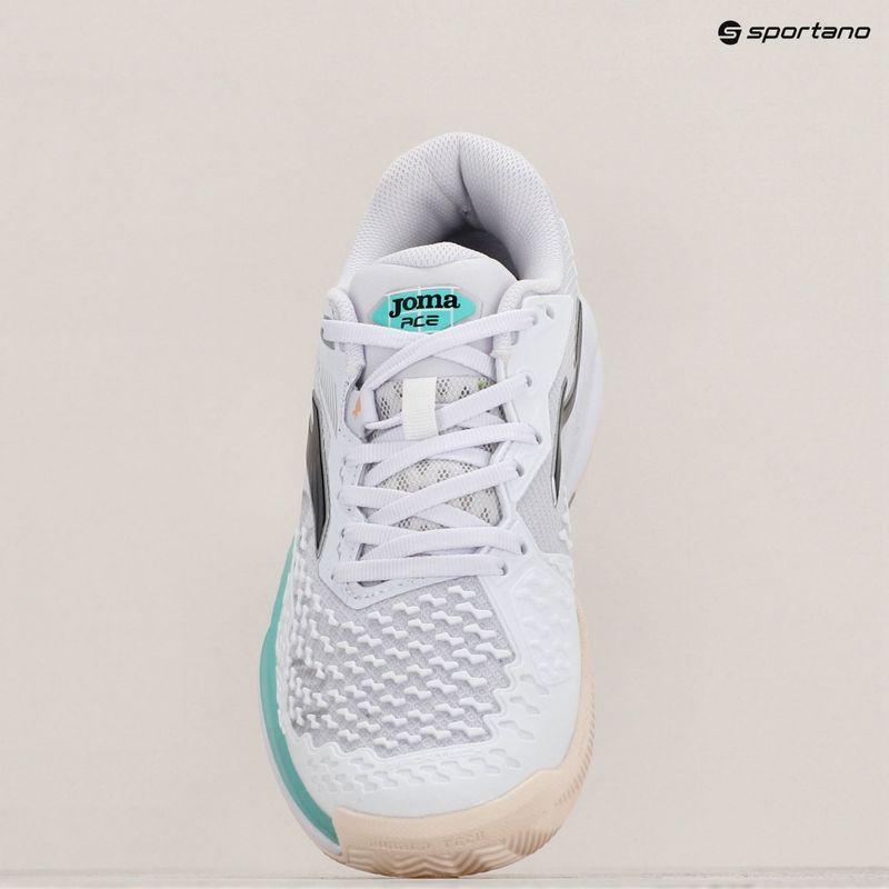 Joma Ace Lady Padel pantofi de padel alb/verde 9