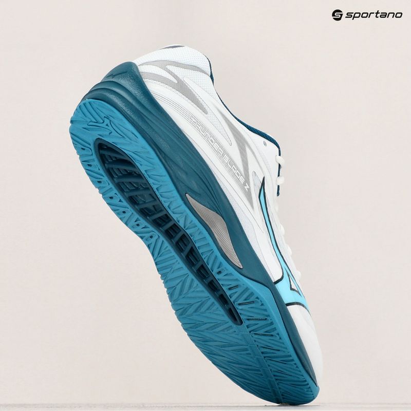 Încălțăminte de volei pentru bărbați Mizuno Thunder Blade Z white/sailor blue/silver 9