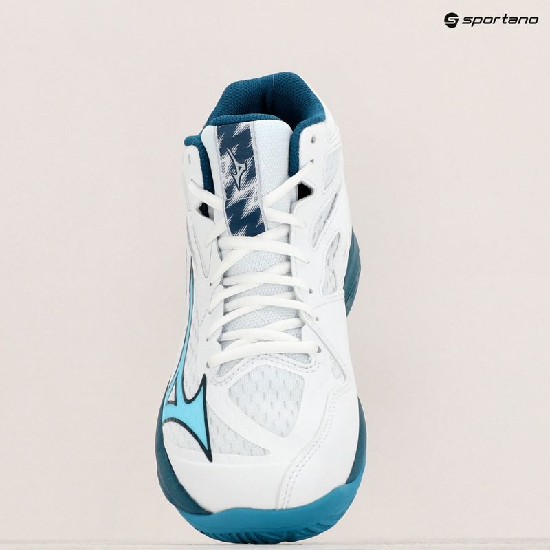 Încălțăminte de volei pentru bărbați Mizuno Thunder Blade Z Mid white/sailor blue/silver 9
