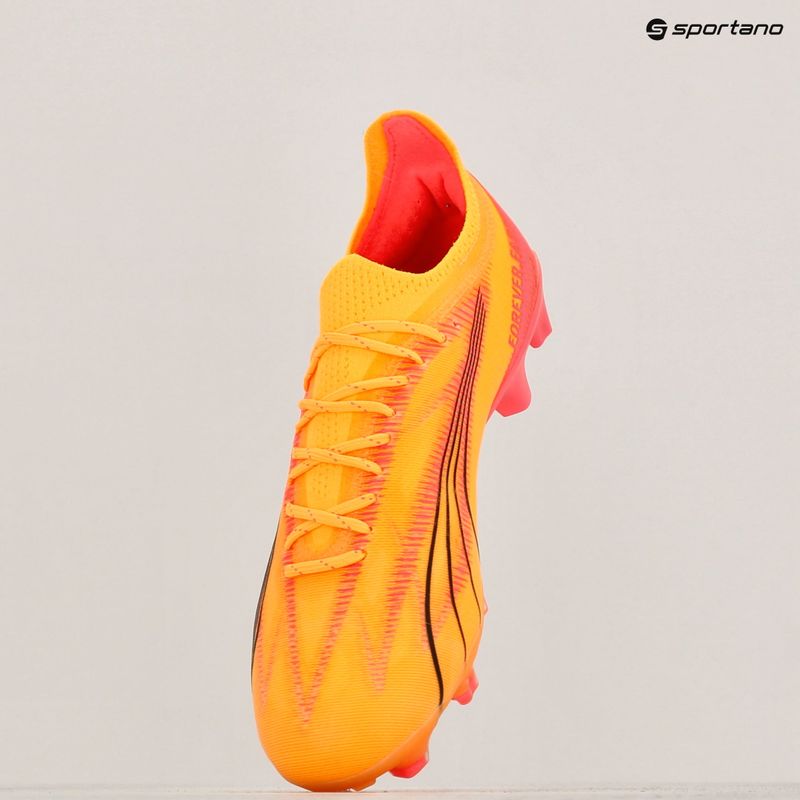 Încălțăminte de fotbal PUMA Ultra Ultimate FG/AG sunset glow/puma black/sun stream 19