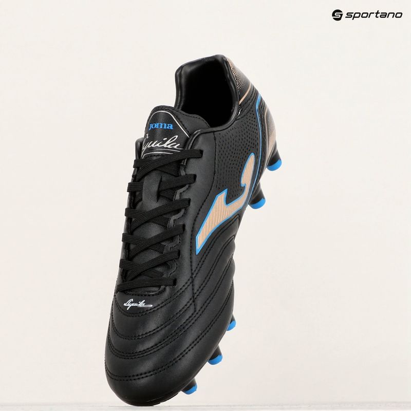 Încălțăminte de fotbal pentru bărbați Joma Aguila FG black/gold 14