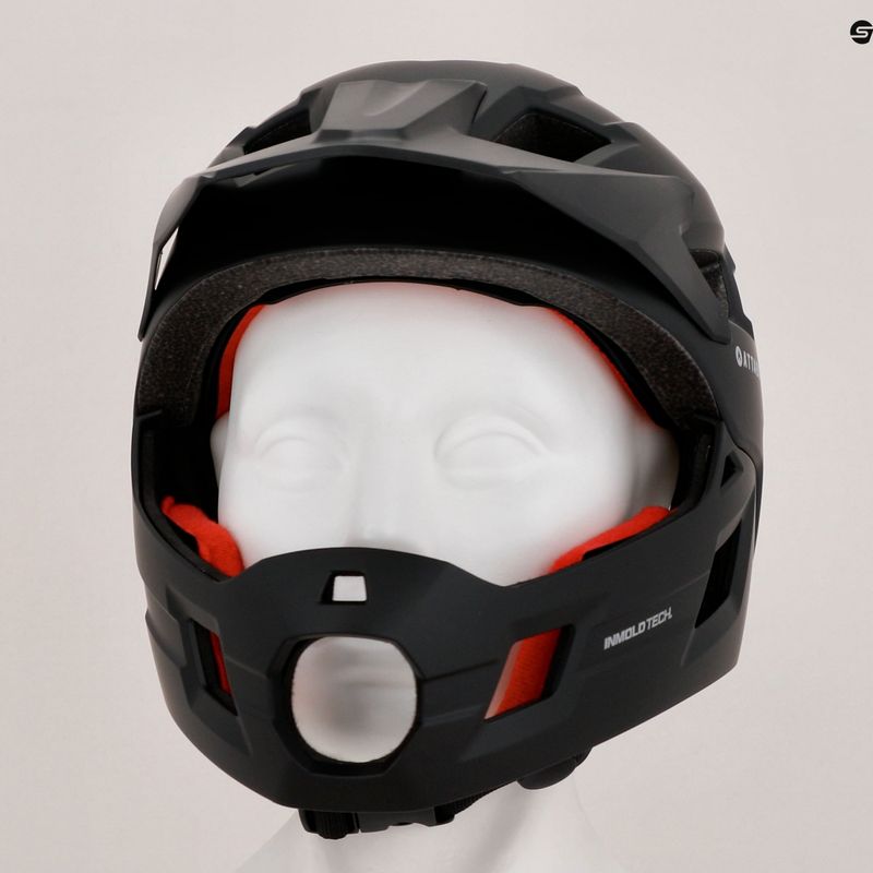 Cască de bicicletă pentru copii ATTABO Predator neagră 10
