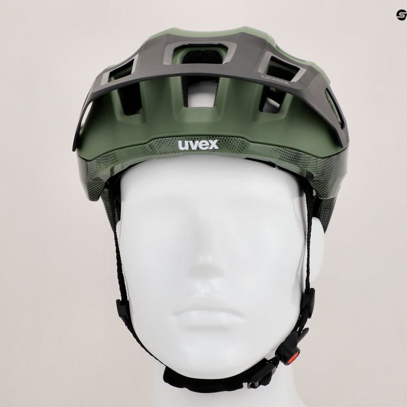 Cască de bicicletă UVEX React MIPS moss green/black matt 12