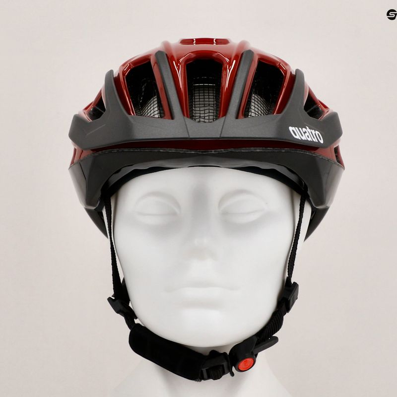 Cască de bicicletă UVEX Quatro ruby red/black 12