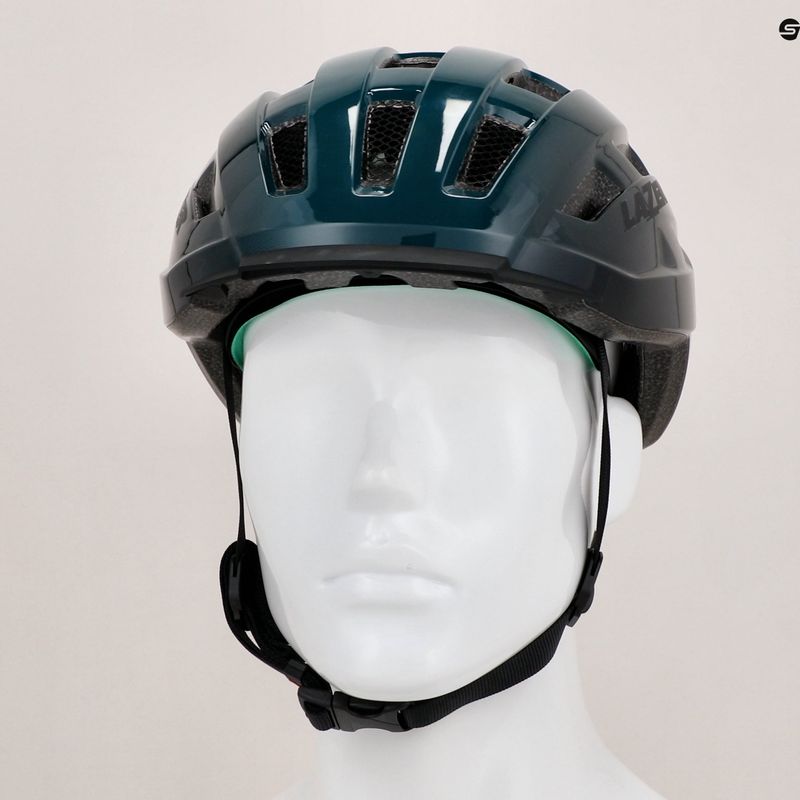 Cască de ciclism Lazer Codax KinetiCore + net dark green/black 8