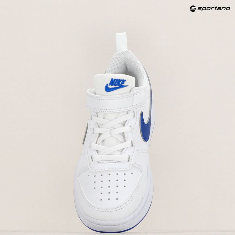 Încălțăminte pentru copii Nike Court Borough Low Recraft white/hyper royal 9