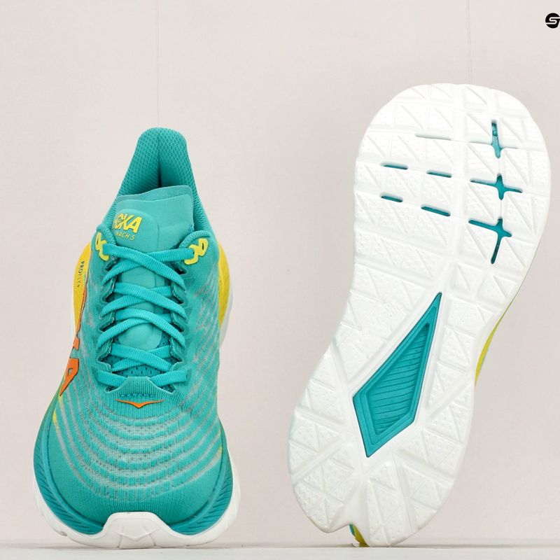 Pantofi de alergare pentru femei HOKA Mach 5 albastru/galben 1127894-CEPR 12